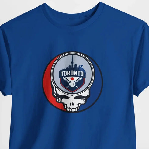 Grateful Dead - Toronto Blue Jays Grateful Dead Steal Your Face T-Shirt - MLB - Athletics - St Louis - StealieShop